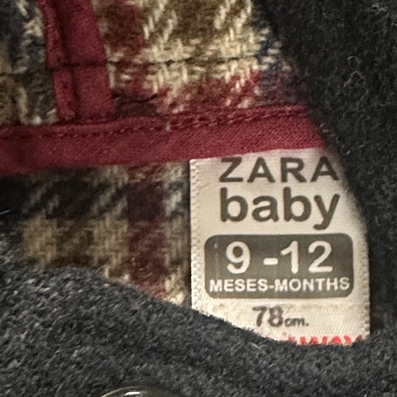 Zara Black Kids Toggle Peak Coat Jacket - Picture 2 of 4